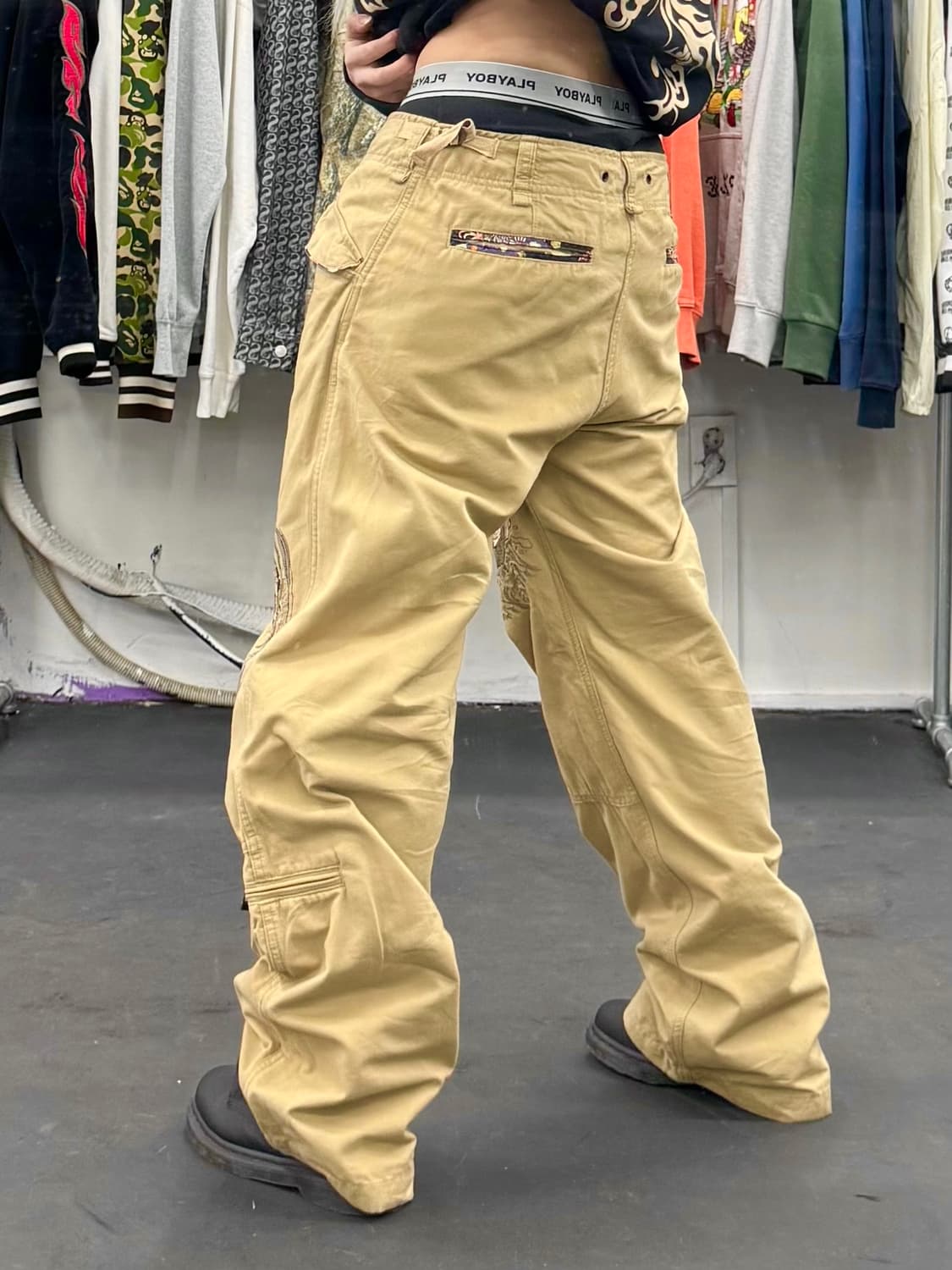 카라쿠리 타마시 오리엔탈 자수 팬츠 상품이미지5