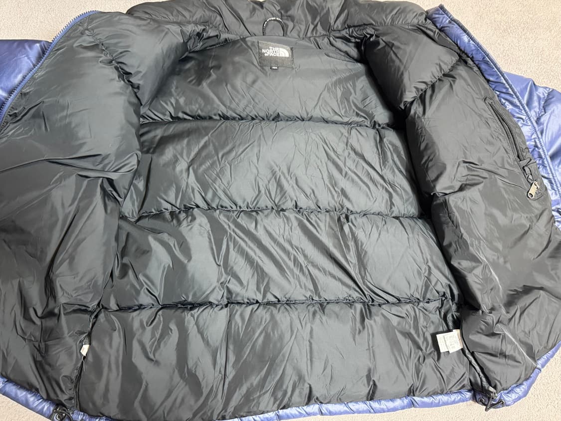 L 105-110 노스페이스 눕시 700 블루 / 퍼플 구스다운 패딩 상품이미지7