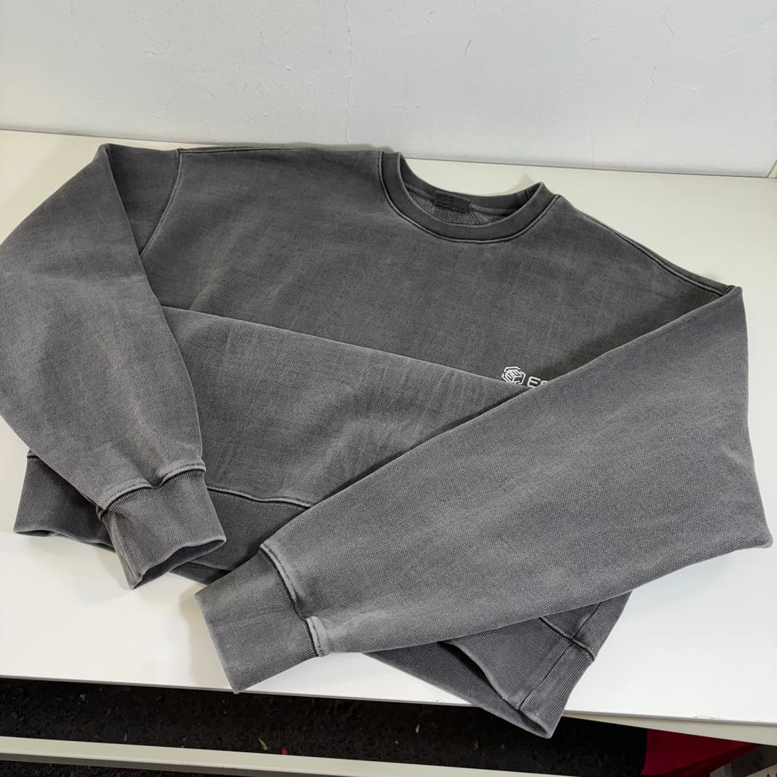 L-XL 소버먼트 오버핏 피그먼트워시드 스웻코튼 맨투맨 상품이미지2
