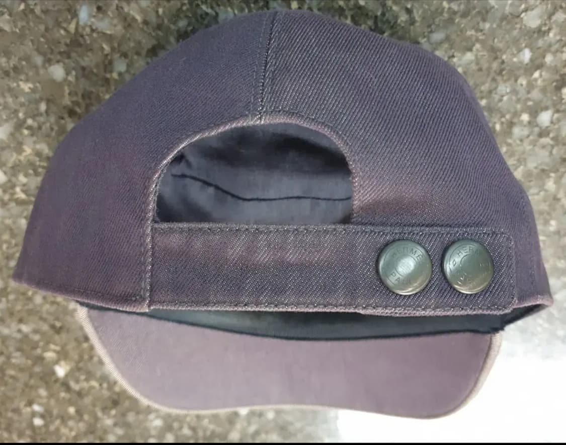 HERMES 'H' Logo Denim Ballcap 상품이미지4