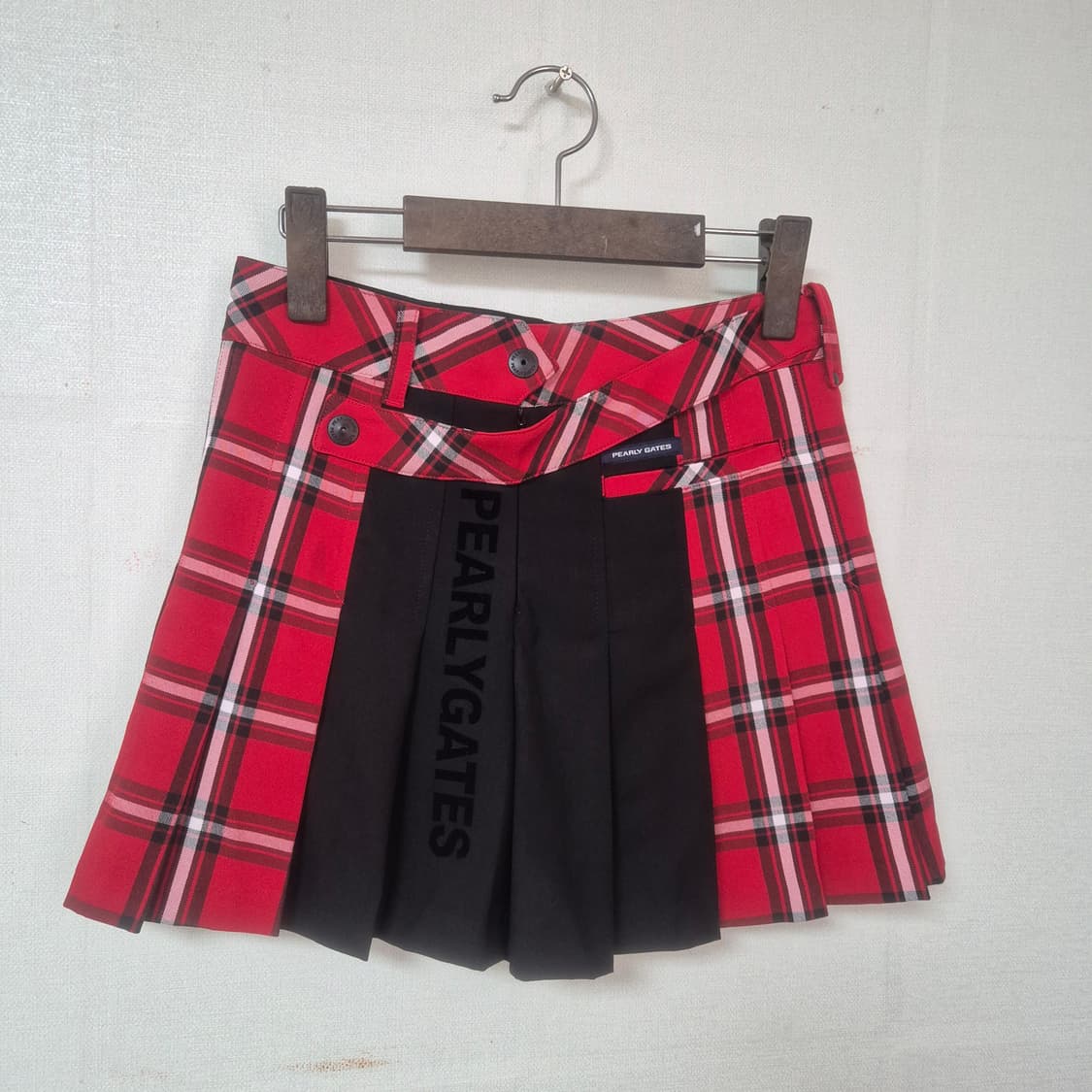 PEARLYGATES 체크 플리츠 치마 상품이미지1