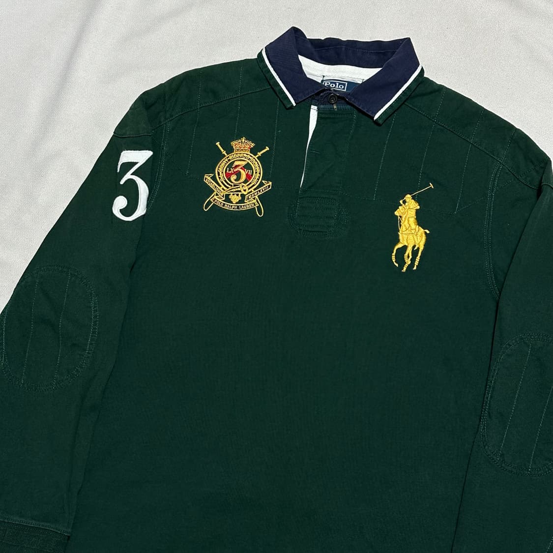 L 폴로랄프로렌 그린 빅포니 럭비 티셔츠 상품이미지1