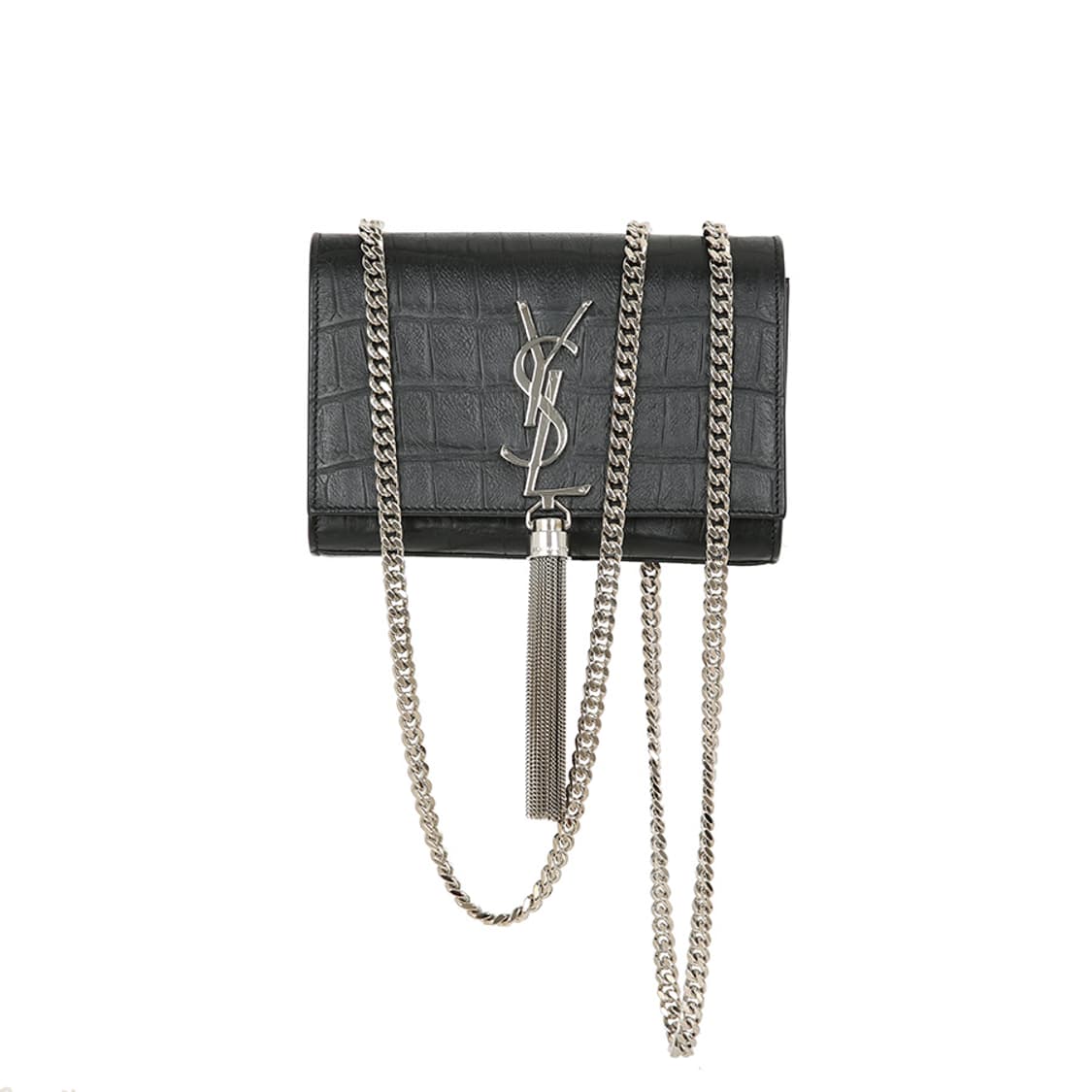 생로랑 케이트 미니백 엠보싱 크로커다일 태슬 체인 크로스백 354120 상품이미지2
