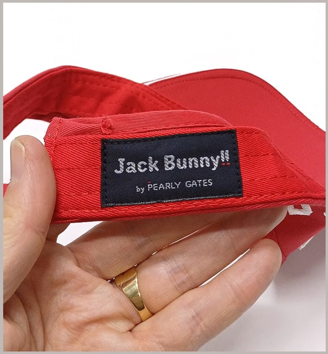 파리게이츠 정품 잭버니 콜라보 골프 썬캡 모자 K-28 상품이미지5