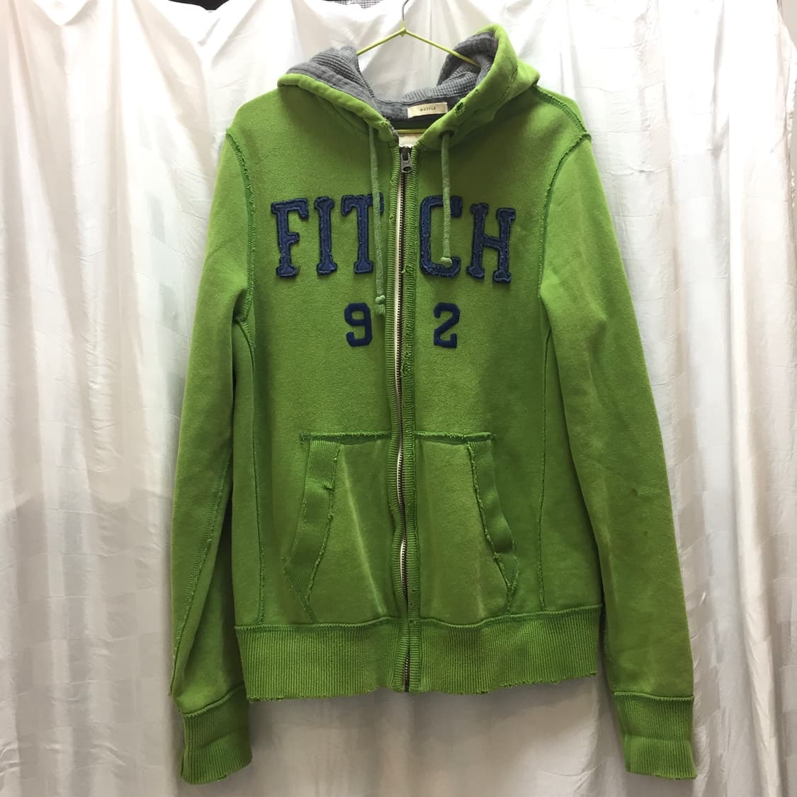 Abercrombie 아베크롬비 그린 기모 후드집업 상품이미지3