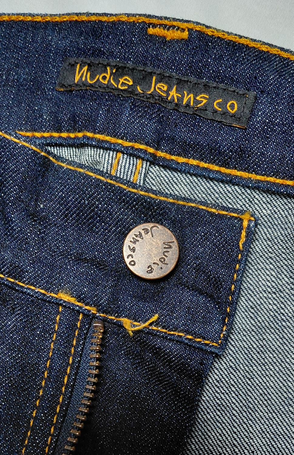 [W33/L32] 누디진 Thin Finn Dry Ecru Embo 상품이미지6