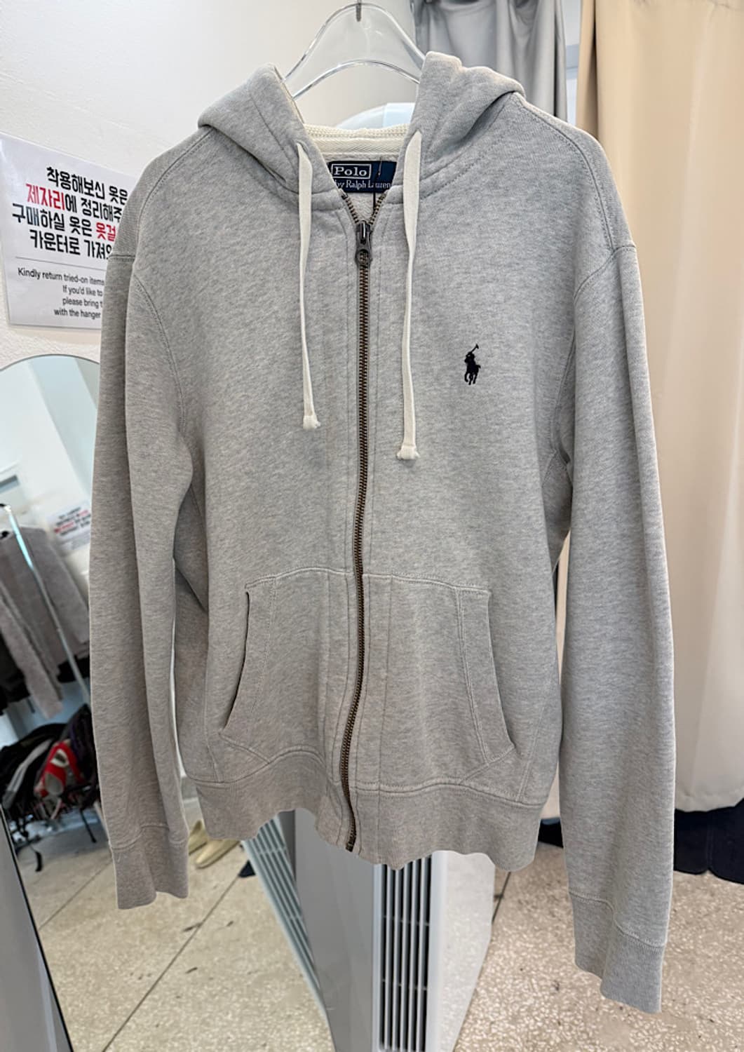 폴로 기모 후드집업  상품이미지1