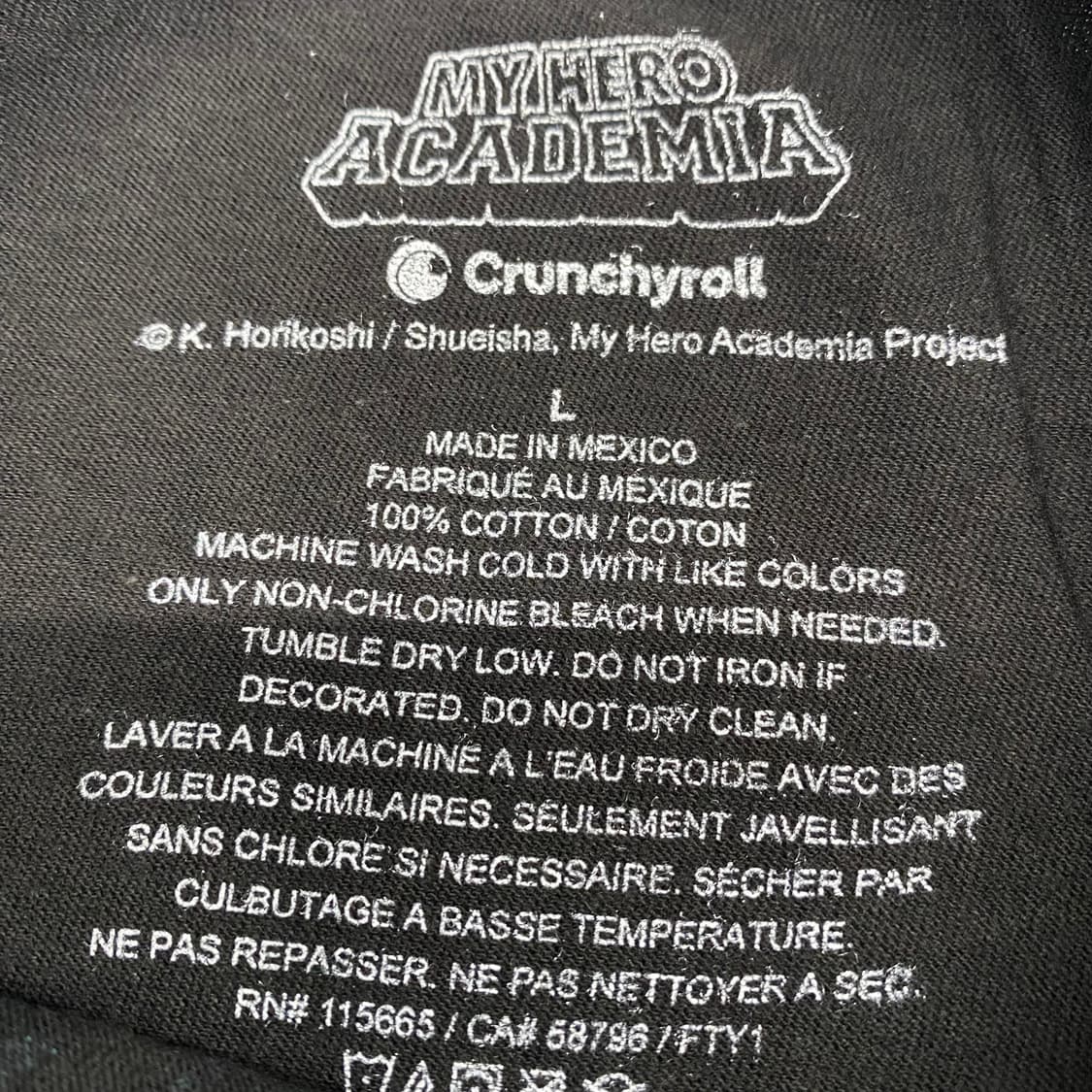 나히아 나의히어로아카데미아 데쿠 오피셜 애니메이션 티셔츠 상품이미지3