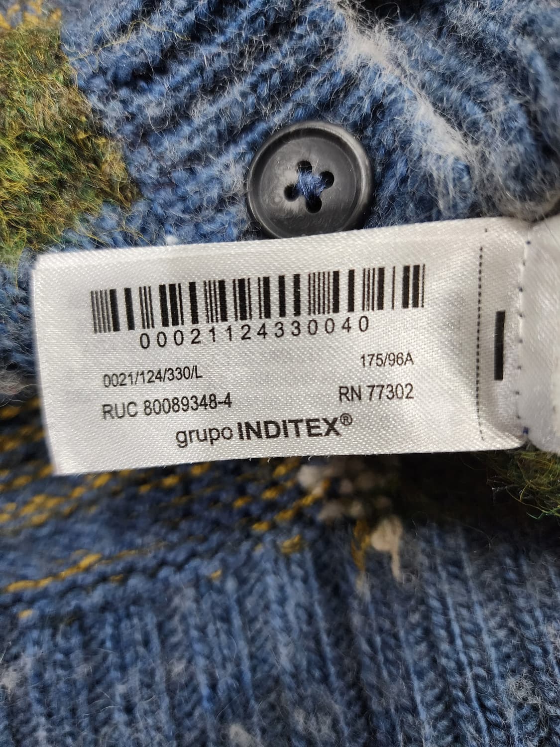 자라 아가일 니트 가디건 L 상품이미지5