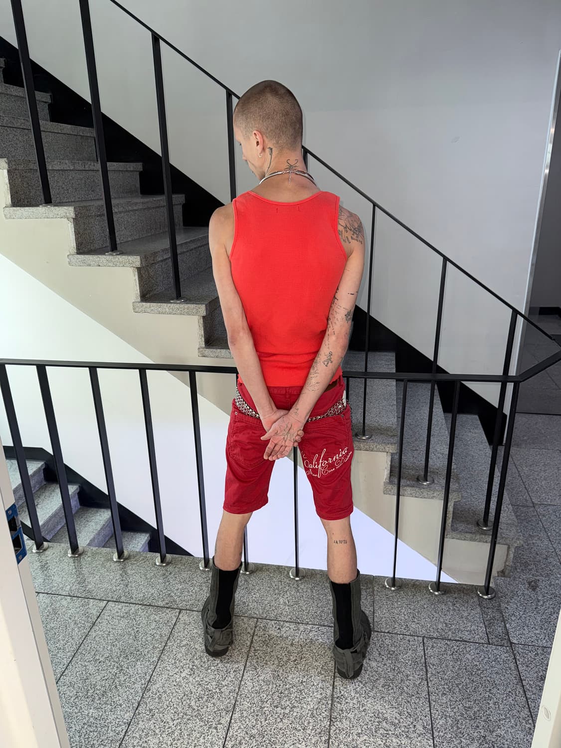 orange rib tank top 상품이미지4