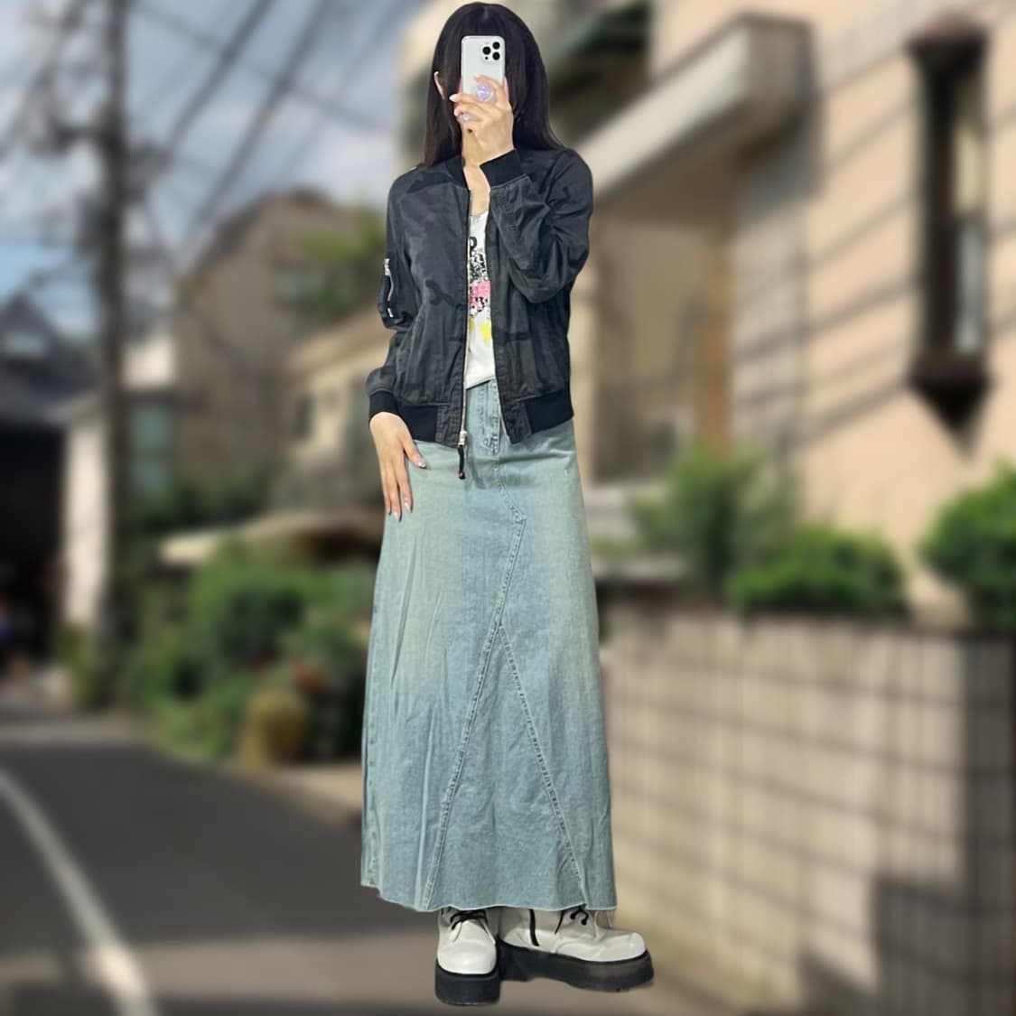 니코앤드 밀리터리 크롭 블루종 상품이미지1