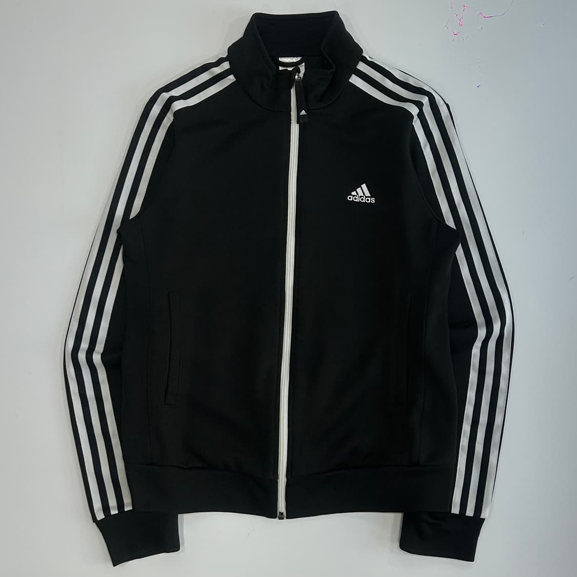 Adidas 아디다스 삼각로고 블랙 트랙탑 져지 상품이미지3