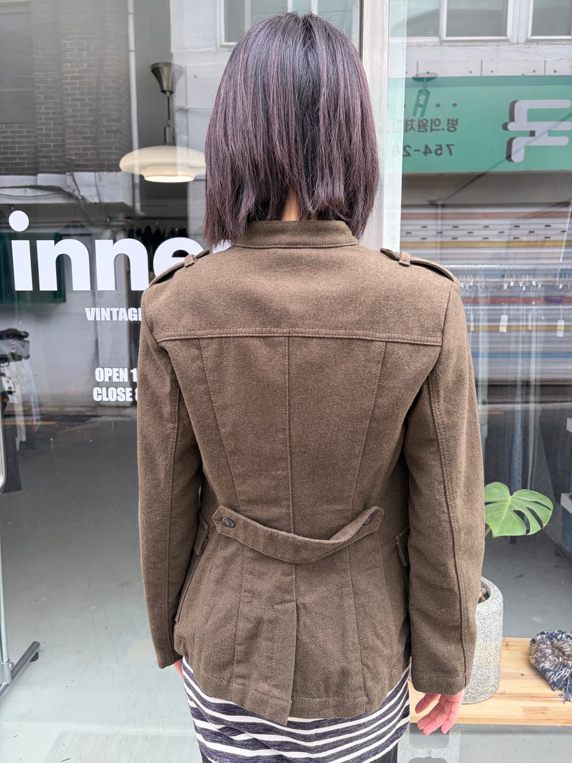 Sisley 스탠드카라 밀리터리 자켓 상품이미지4