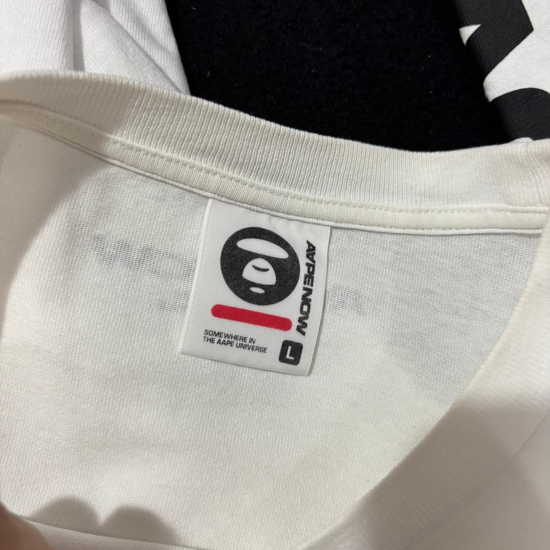 L AAPE NOW 에이프 베이프 화이트 긴팔 롱슬리브 상품이미지5