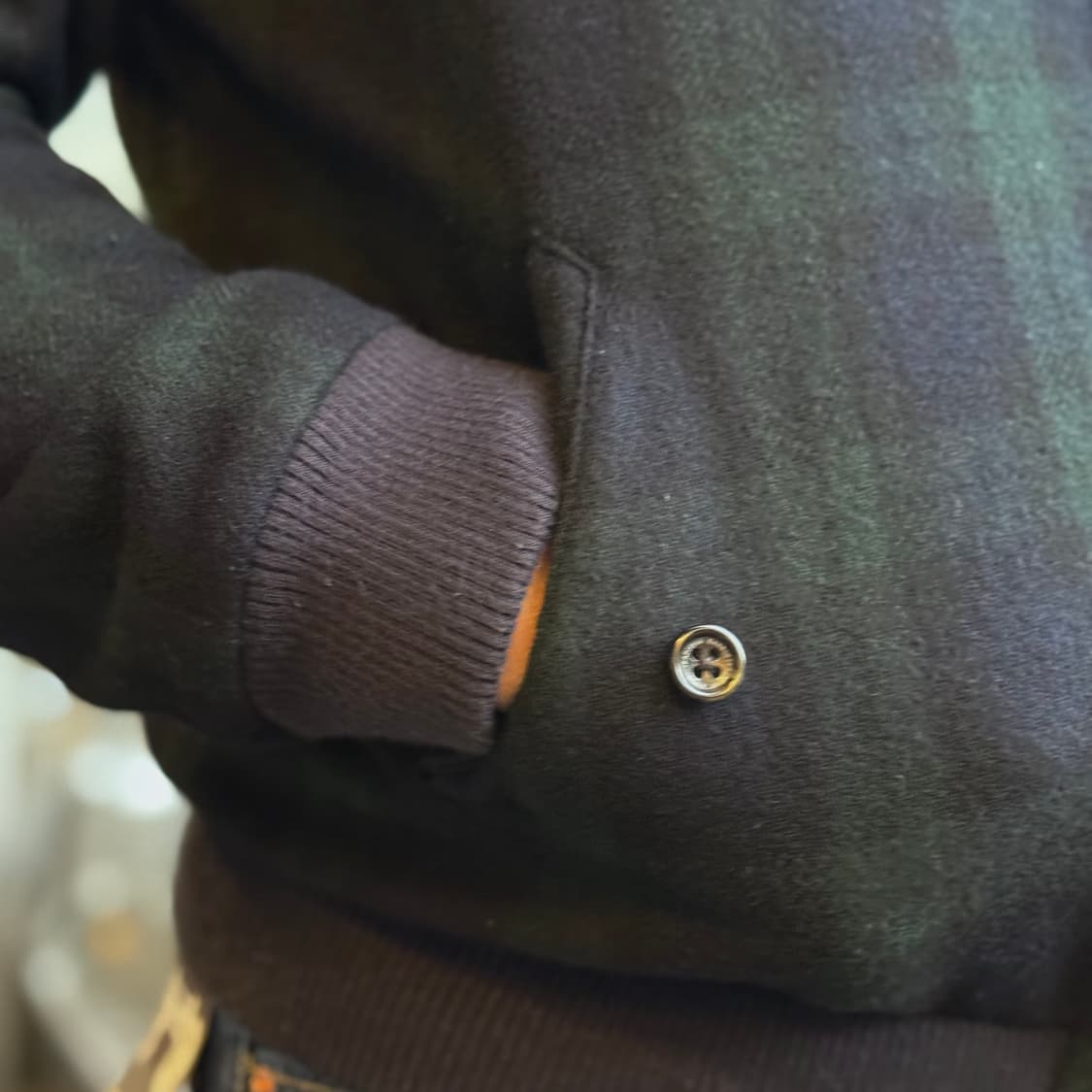 켄트 인 트래디션 블랙와치 울 블랜드 해링턴 자켓 L 상품이미지9