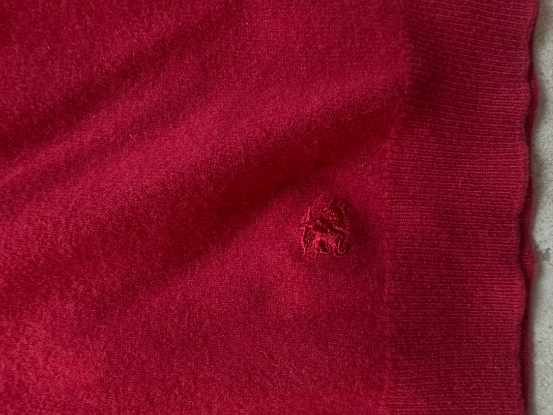 버버리 반팔니트 레드 상품이미지2