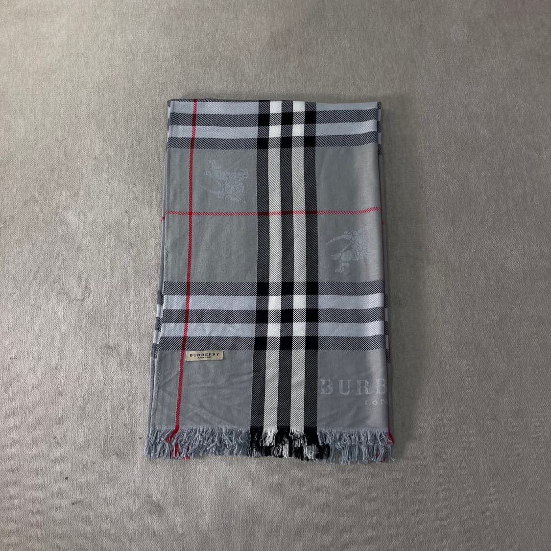 버버리 노바체크 램스울 실크 머플러 상품이미지2