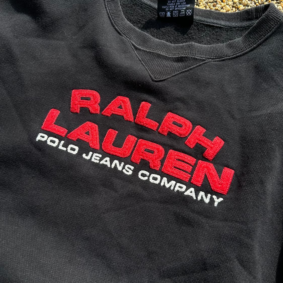 폴로 진스 블랙 스펠로고 맨투맨 상품이미지3