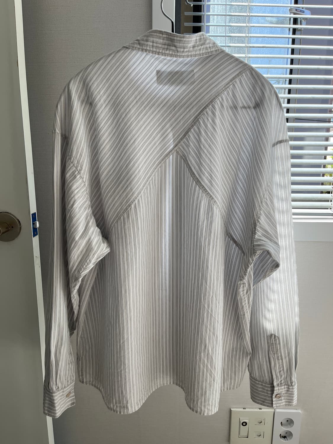 웨이비니스 오리가미 스트라이프 셔츠 그레이 - 2사이즈 상품이미지6