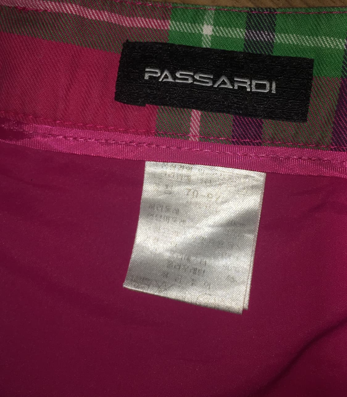 레트로 체크 빈티지 미니 스커트 상품이미지4