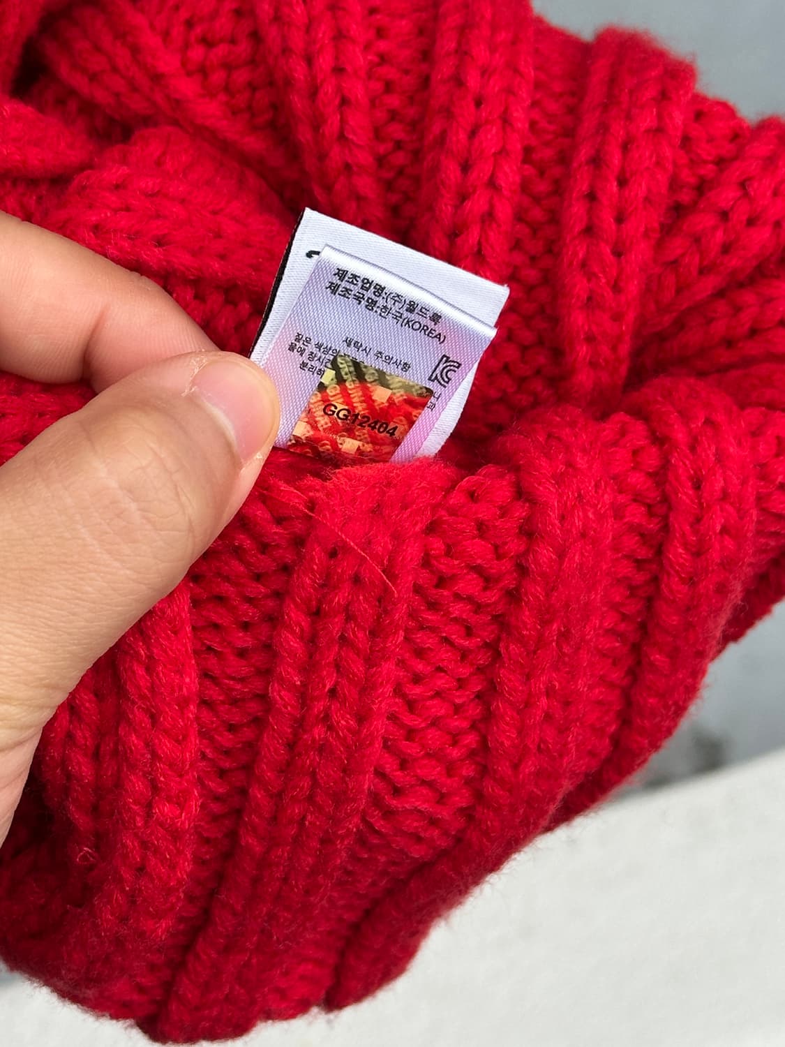 [S-M] 디즈니 미키마우스 로고 레드 비니 모자 상품이미지6