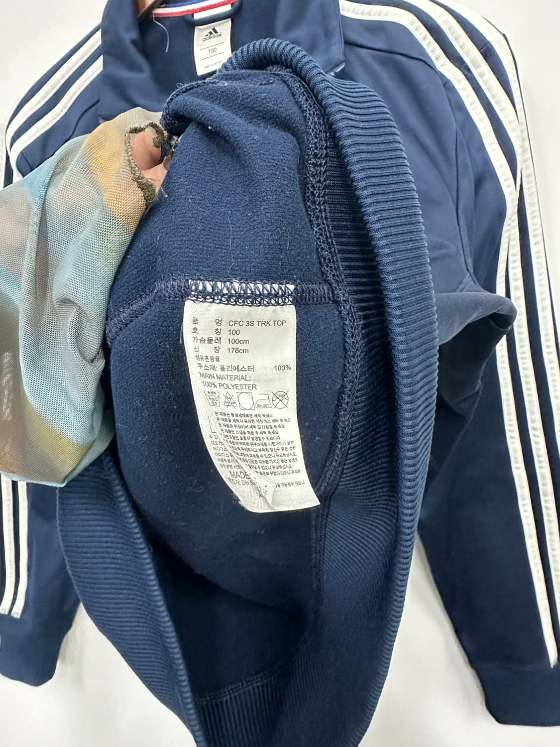 아디다스 네이비 첼시 져지 트랙탑  상품이미지3