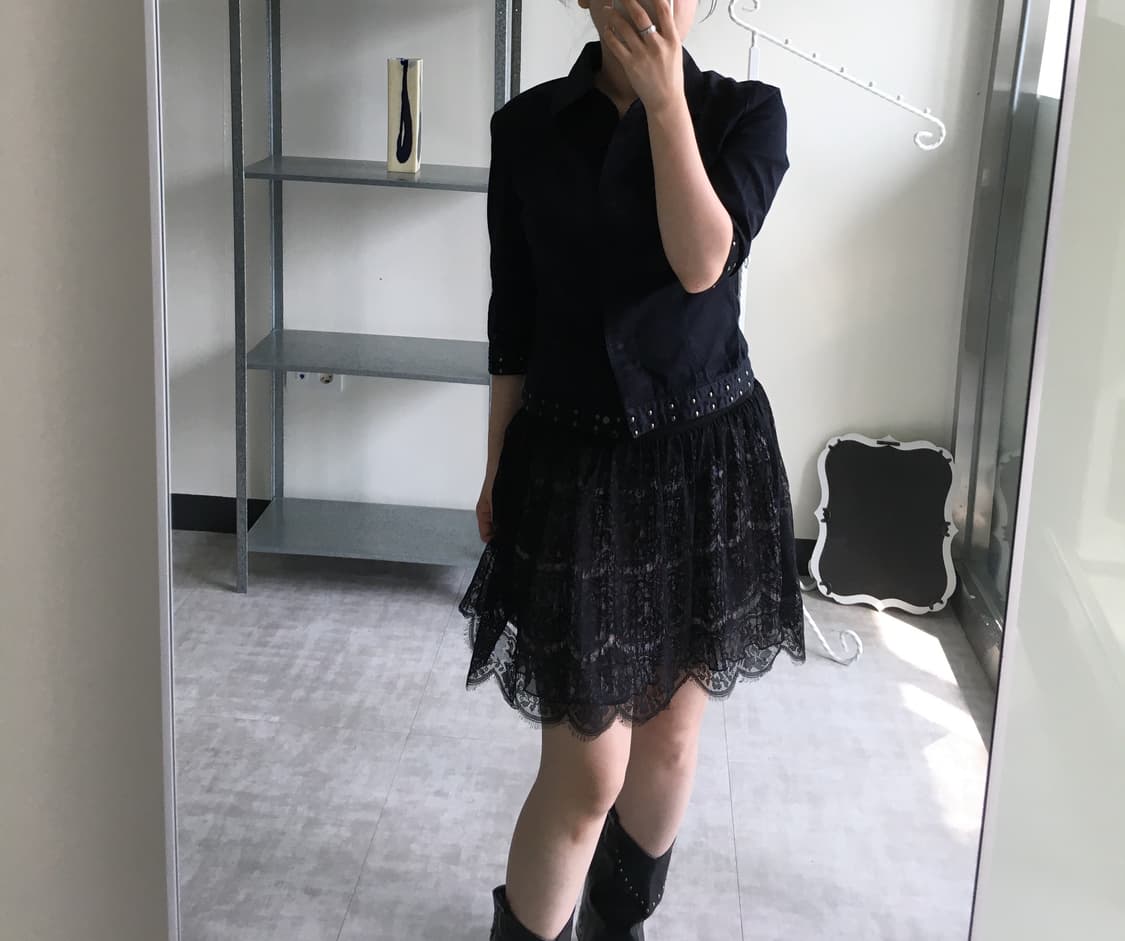lace floral mini skirt 상품이미지4