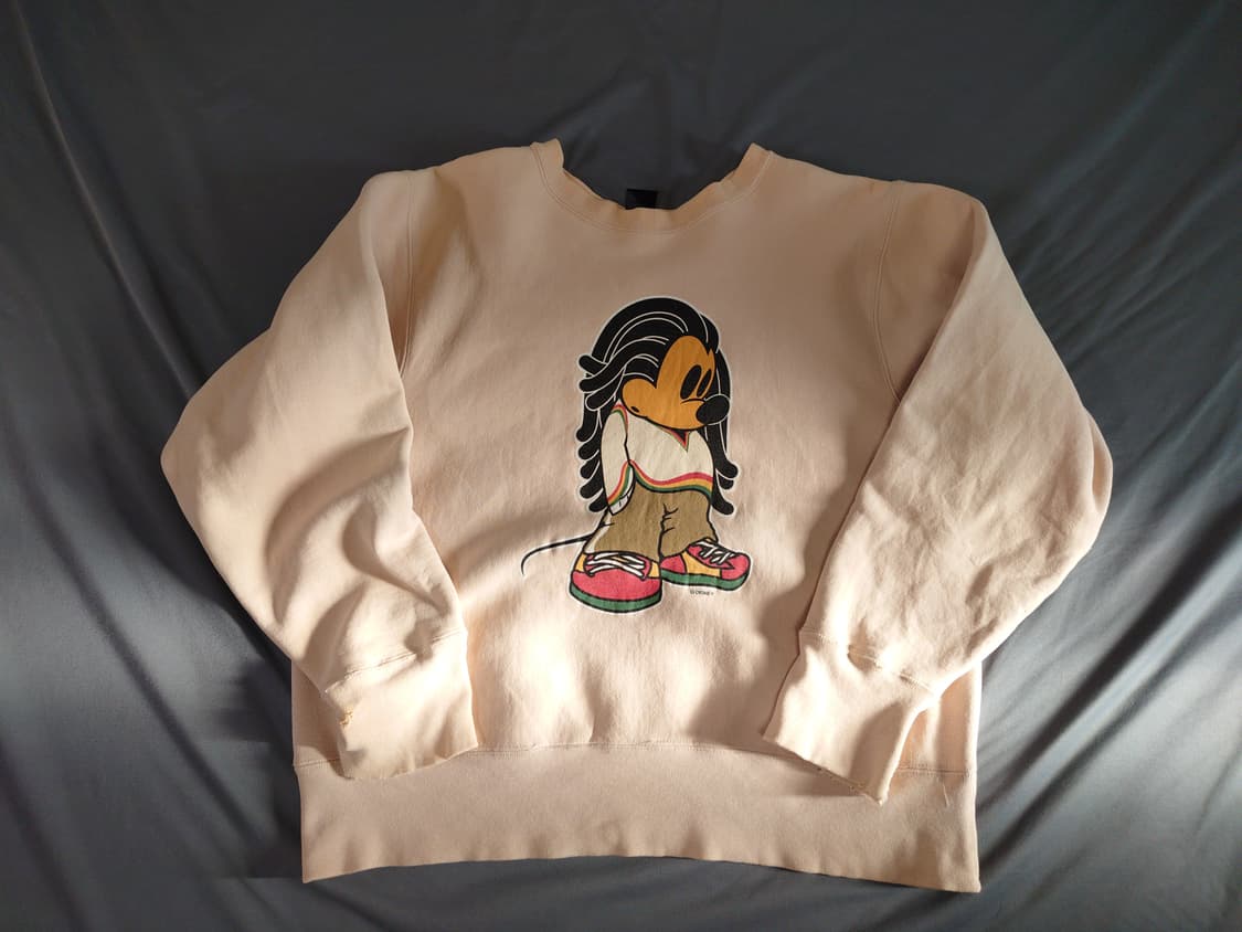 빈티지 레게 미키마우스 스웻셔츠 상품이미지1