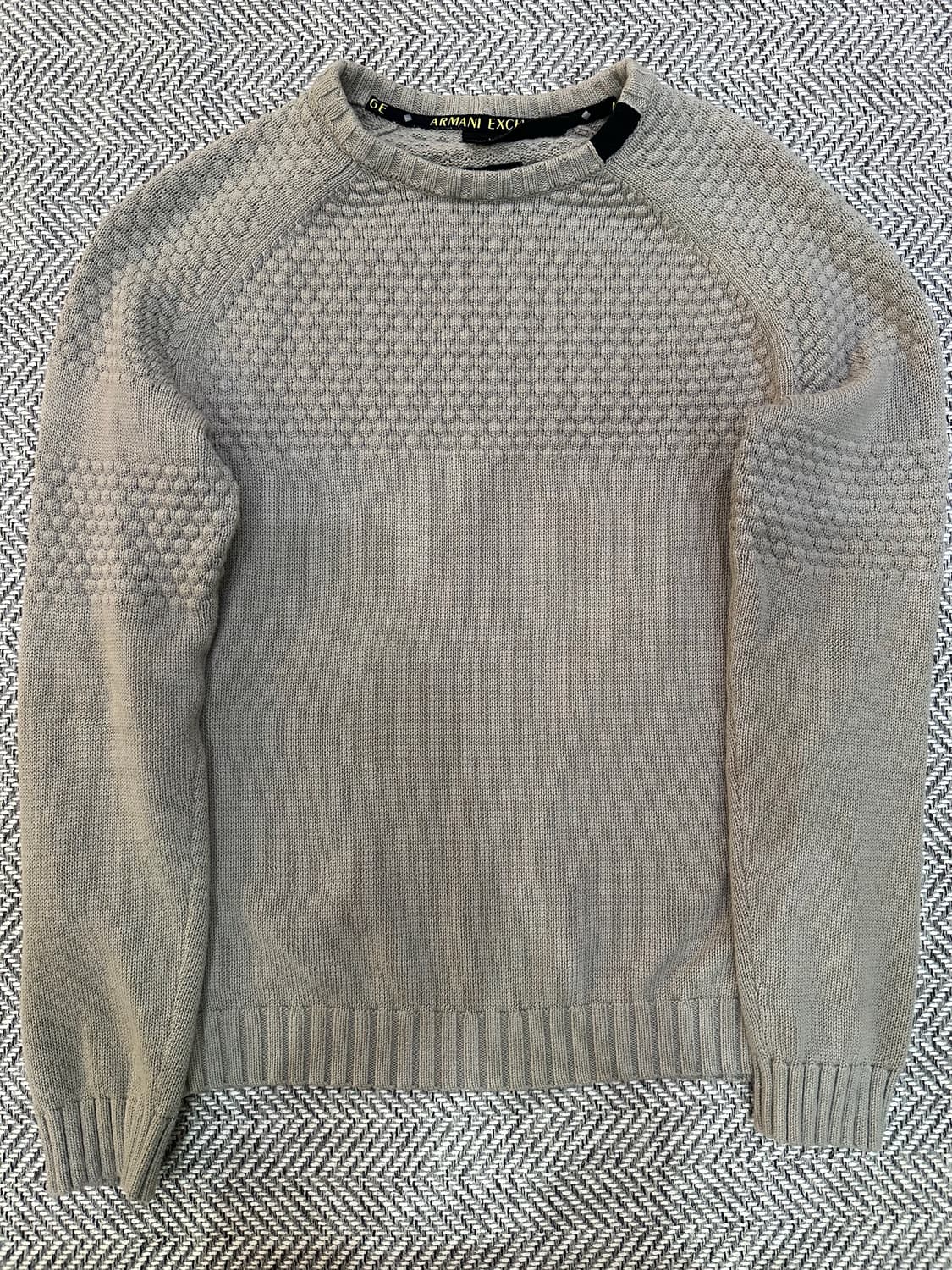 알마니 익스체인지 케시미어 니트 m 그레이 상품이미지1