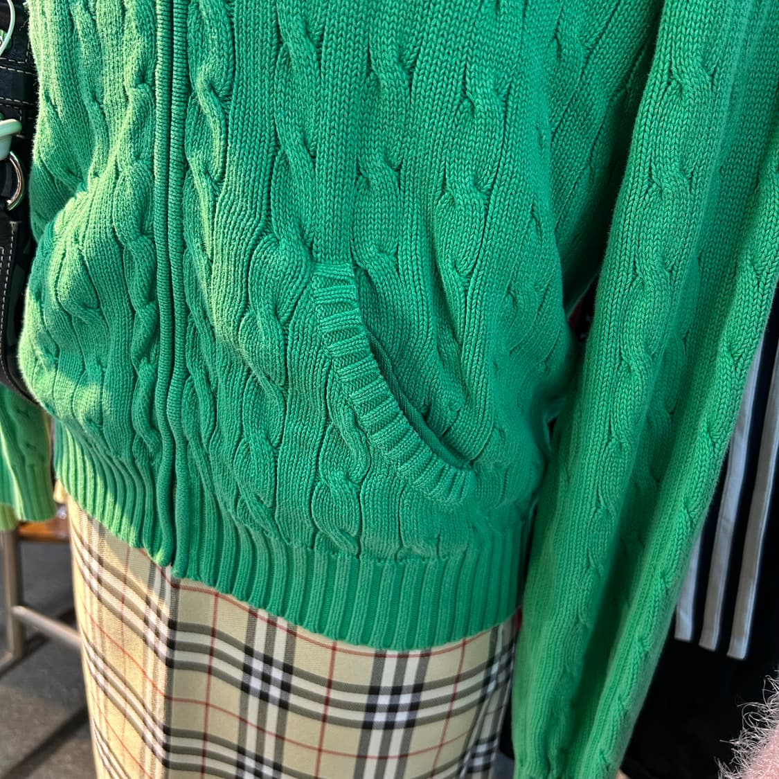 Polo Cable Knit Zip-Up Hoodie 상품이미지5