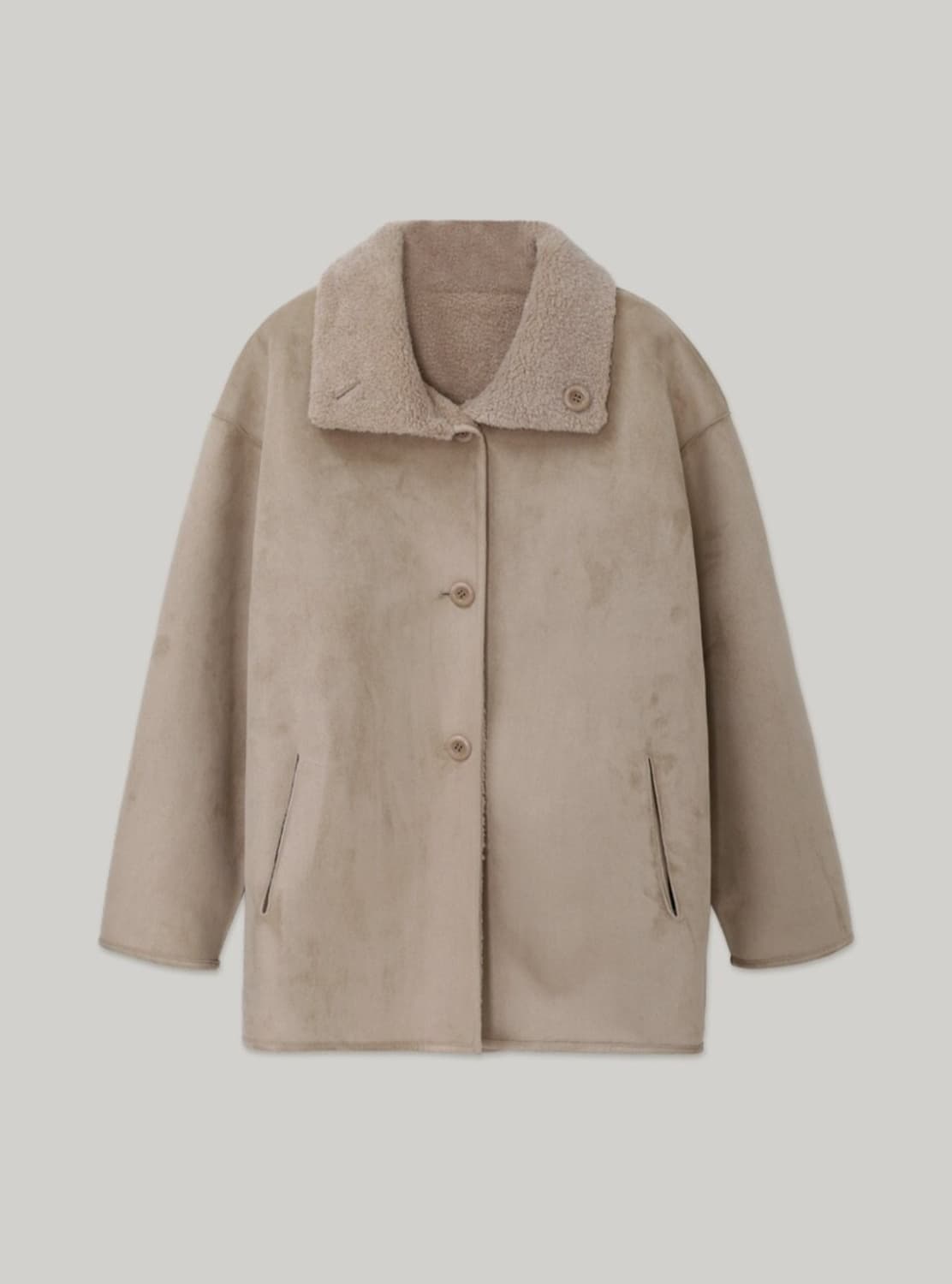 아워코모스 리버시블 시어링 무스탕 상품이미지4