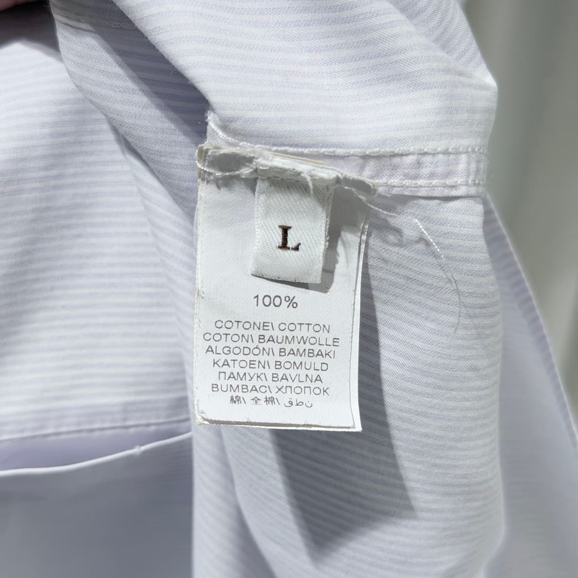 (A+/L) / 브루넬로 쿠치넬리 스트라이프  코튼 셔츠 상품이미지6