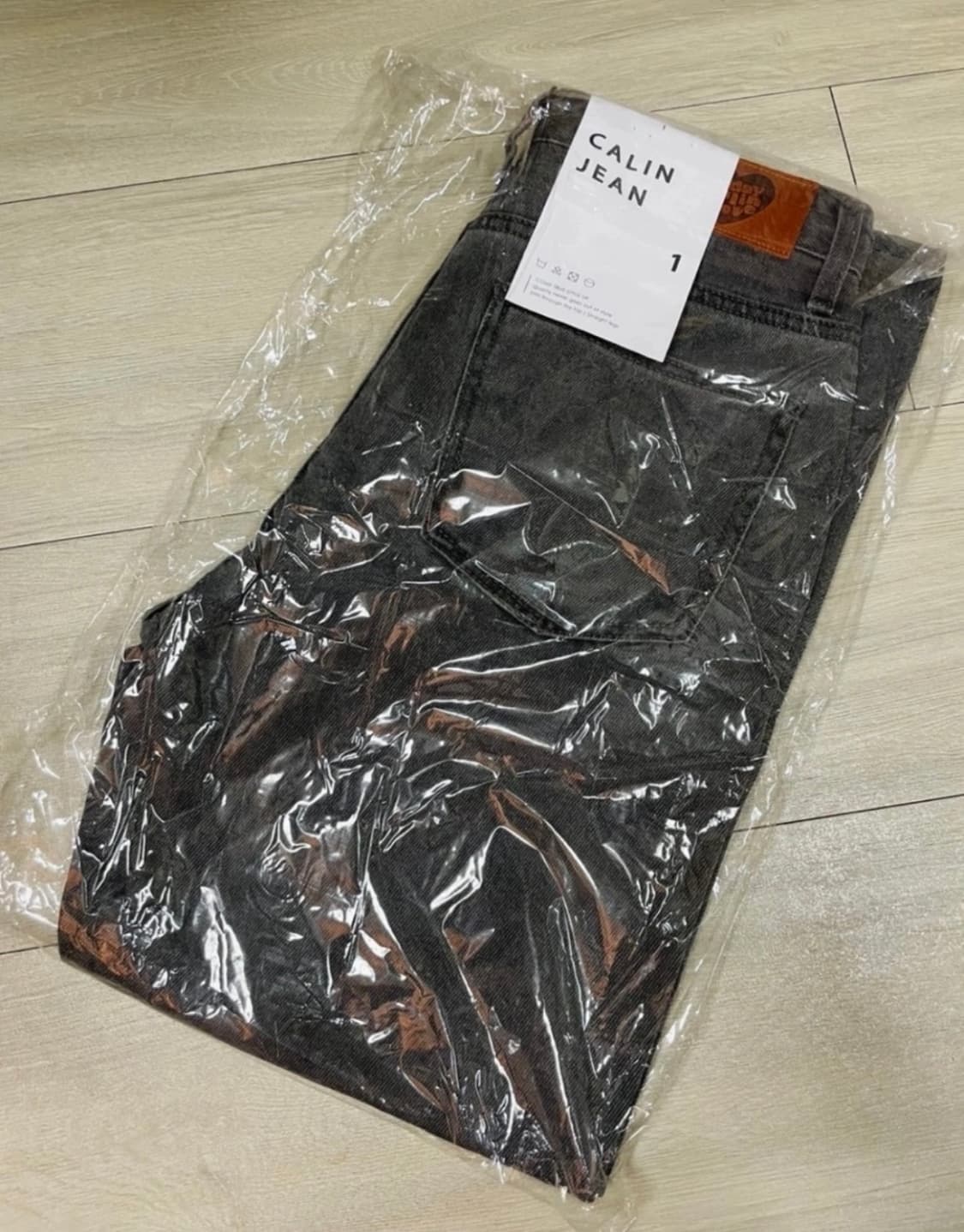 깔량)피그먼트 워싱진 진그레이 55사이즈(새상품) 상품이미지8