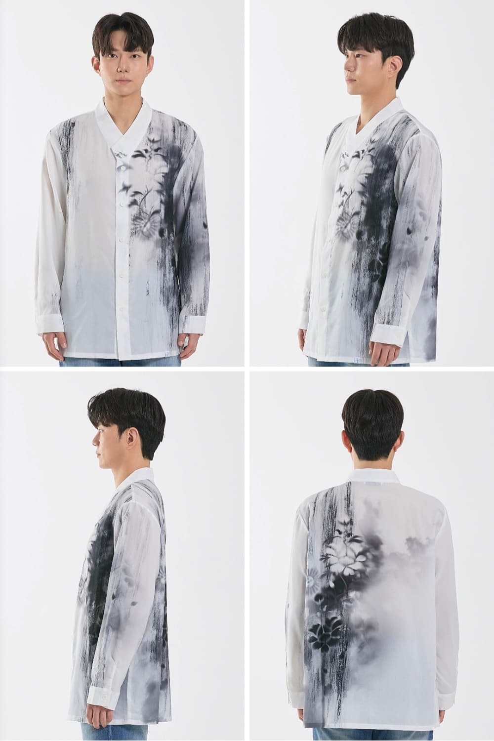 리슬 공용 먹물 셔츠 저고리 상품이미지4