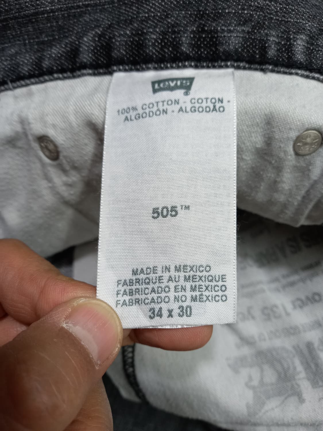 34 리바이스505 Mexico 일자진 다크그레이 34-563 상품이미지9