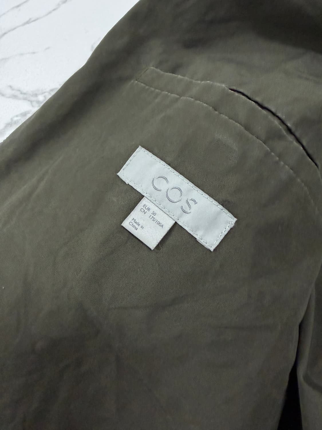 코스 올리브그린 코튼 MA-1 자켓 상품이미지3