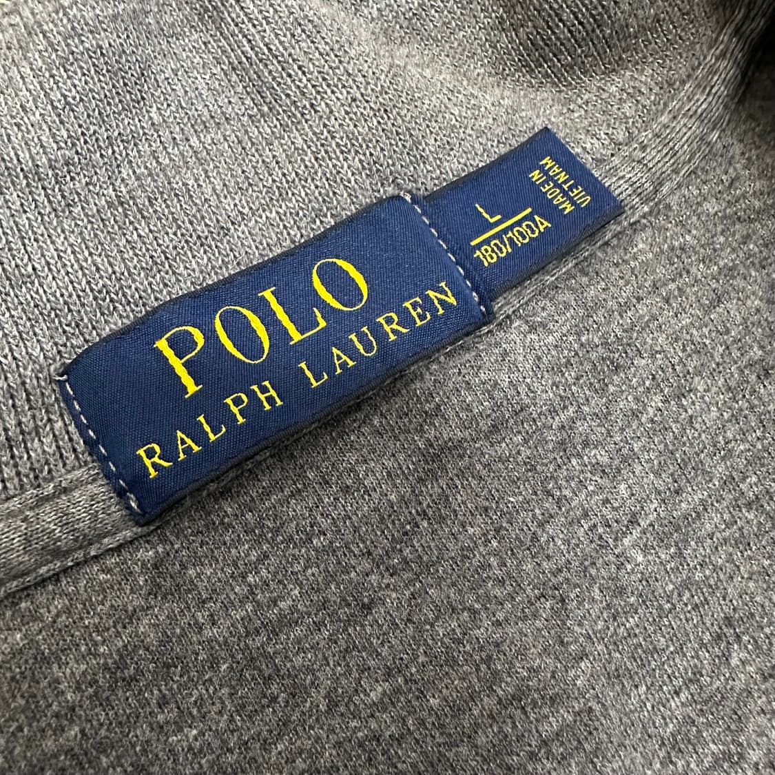 POLO 폴로 랄프로렌 반집업 니트 그레이 L 상품이미지5