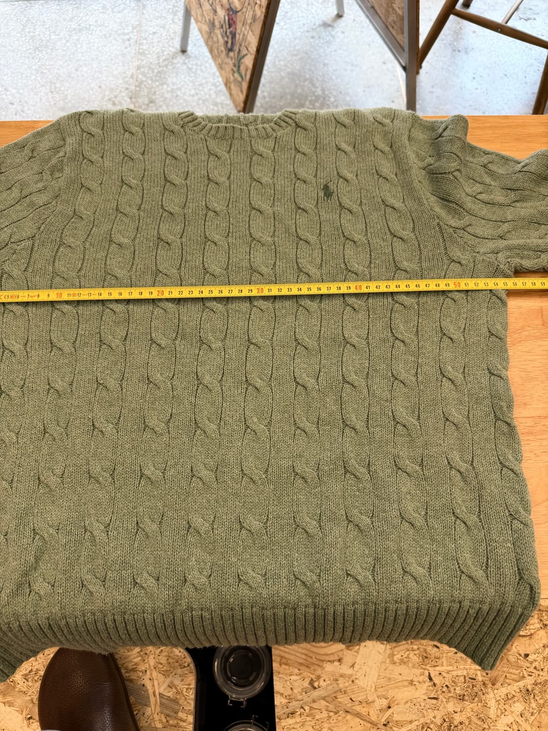 폴로 랄프로렌 코튼 케이블니트 그린 L 상품이미지6