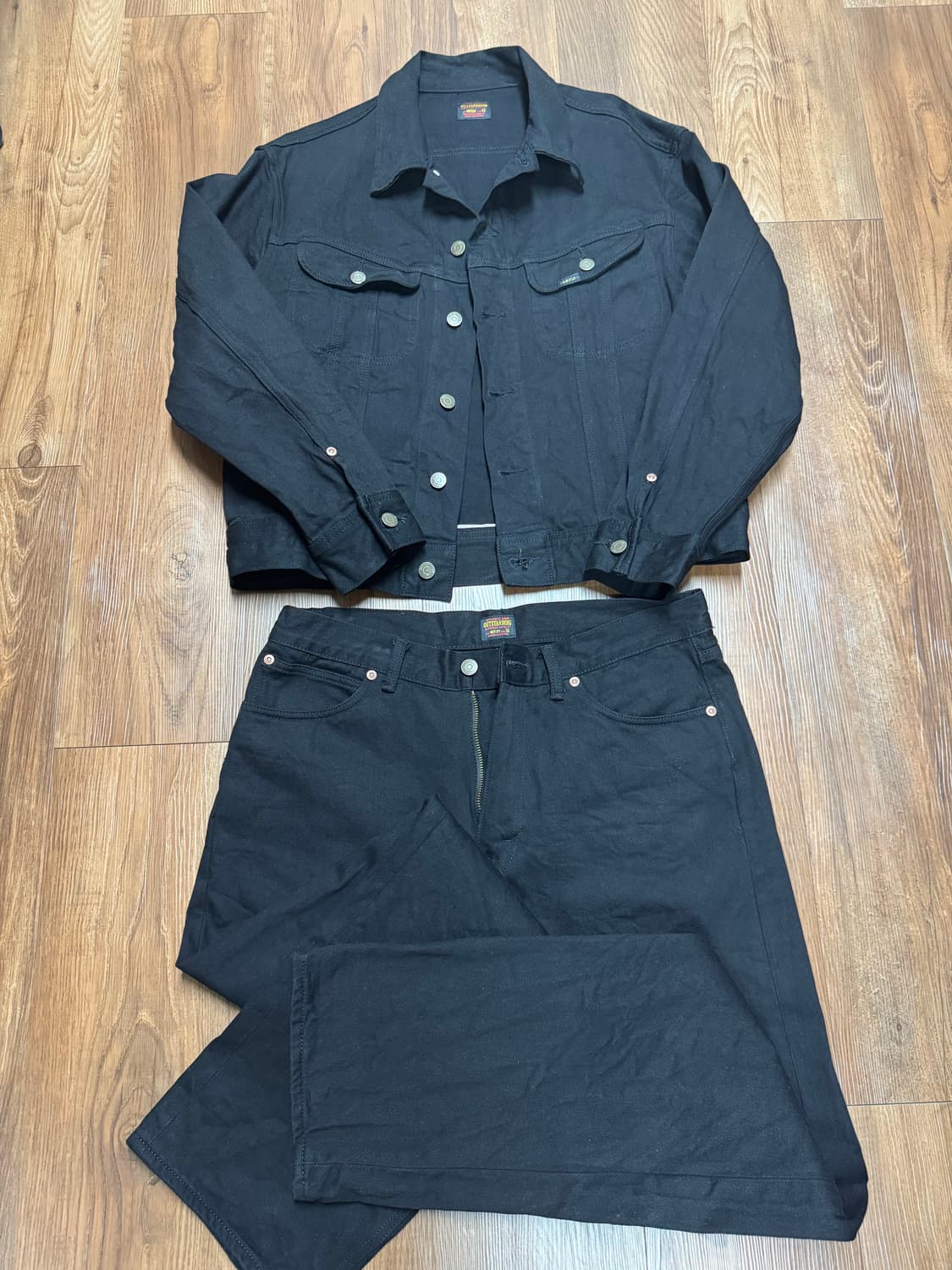 아웃스탠딩 50년대 라이더 셀비지 데님셋업 상품이미지1