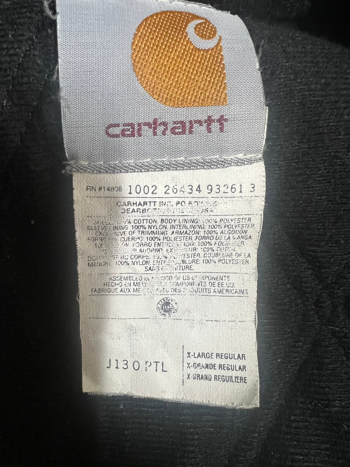 칼하트 액티브 J130 PTL (패트롤) 상품이미지3