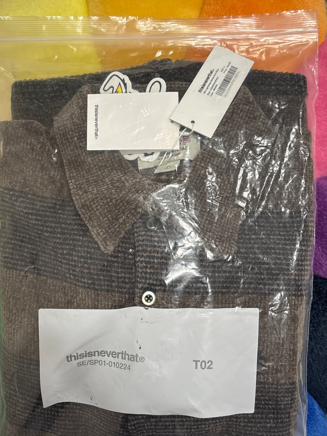 thisisneverthat GD Lightning 벨벳 니트 브라운 L 상품이미지2