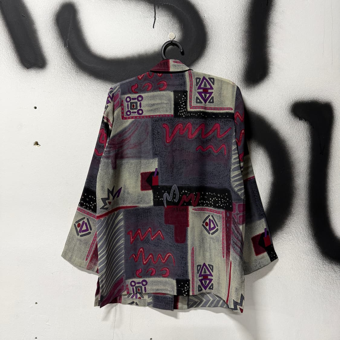 VTG 빈티지 뮤트 톤 멀티 패턴 더블카라 셔츠 자켓 상품이미지2
