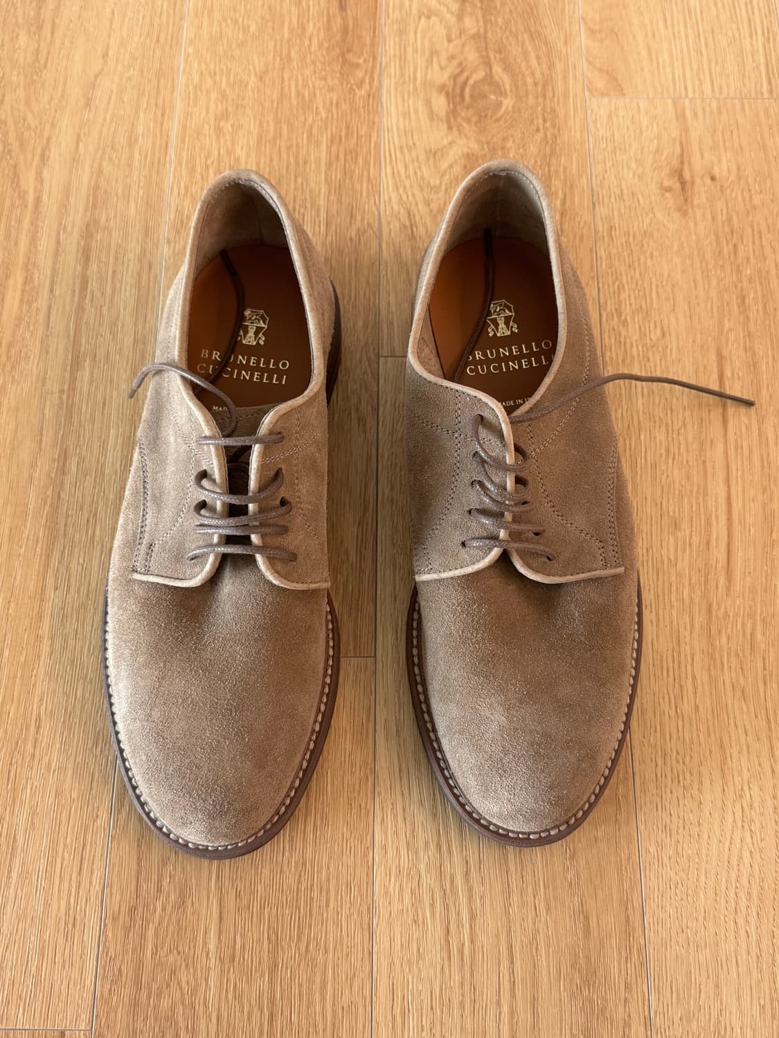 브루넬로 쿠치넬리 스웨이드 더비 슈즈 42 상품이미지1