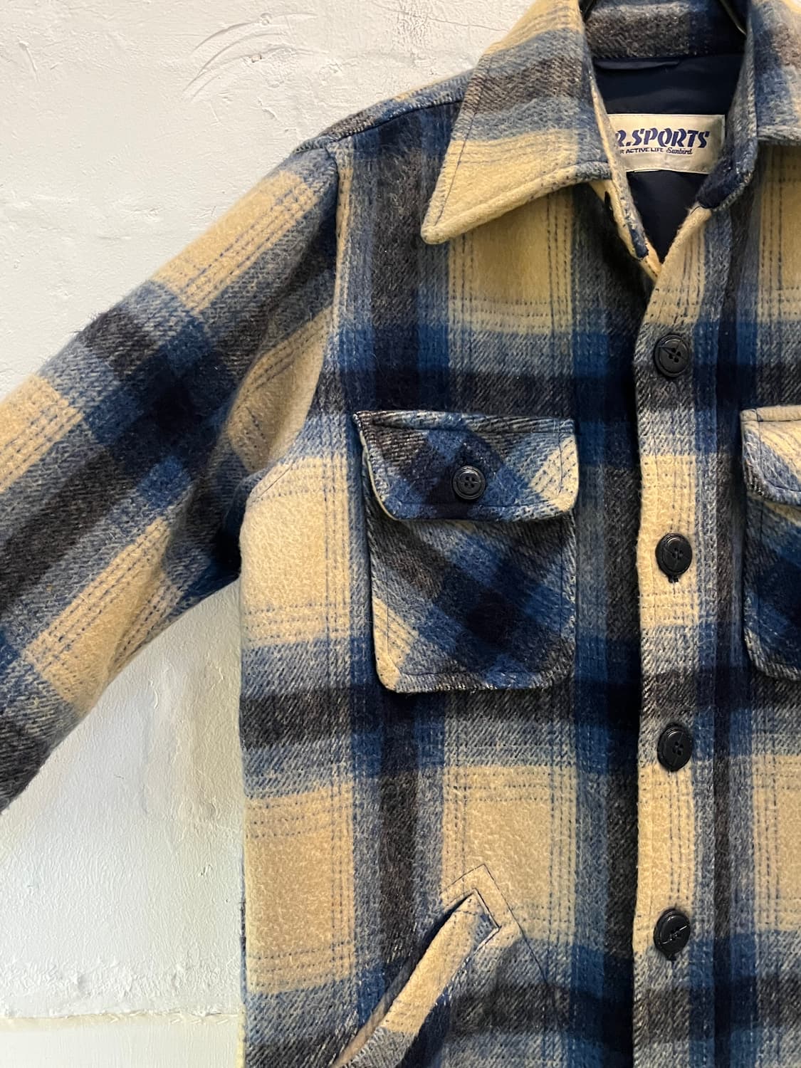 Mr.Sports 블루체크 플란넬 자켓 S 상품이미지4