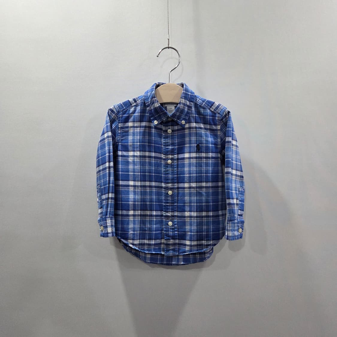 폴로랄프로렌 키즈 버튼다운 체크셔츠 24M 상품이미지1