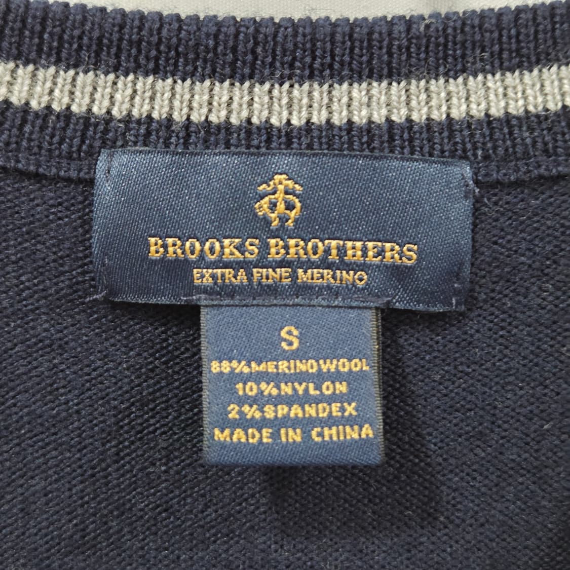 브룩스브라더스 메리노울 브이넥 니트 S 상품이미지3