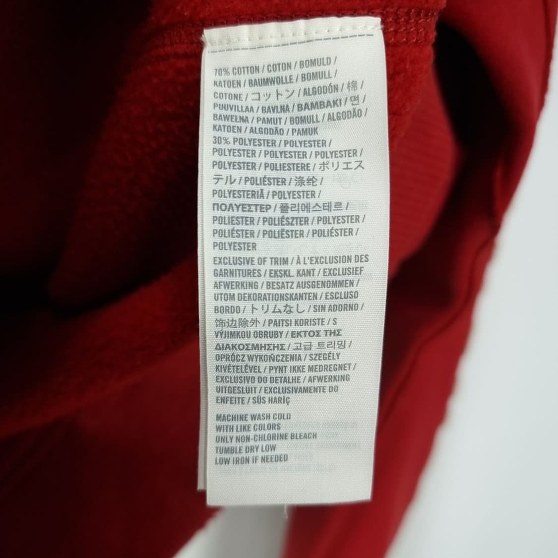 [아베크롬비] Y2K 로고 패치 빈티지 후드 집업 레드 M19205 상품이미지8