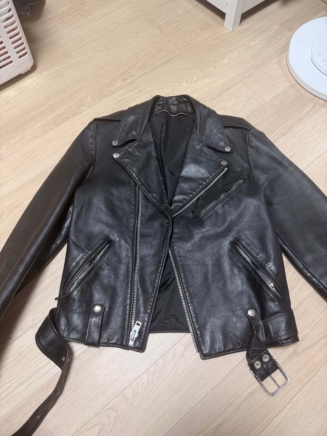 도미니카 공화국 스트릿 빈티지 가죽 자켓 상품이미지1