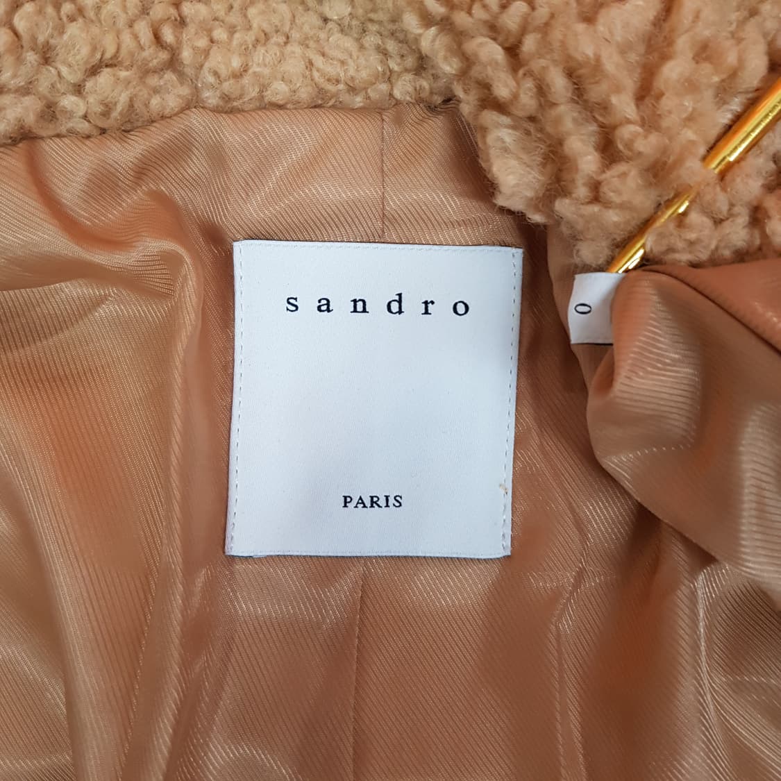 산드로 SANDRO 시어링 무스탕 자켓 0사이즈 상품이미지7