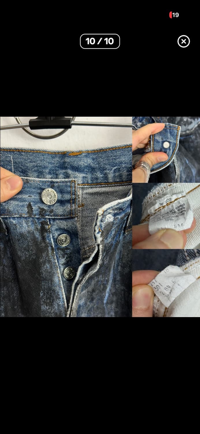 Levi's 80s 501 Archipram Custom Silkscre 상품이미지10